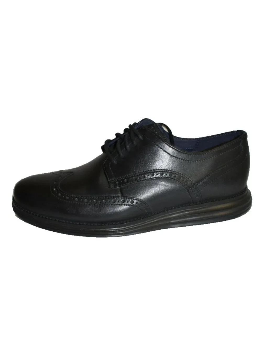 New! Cole Haan Øriginal Grand ShortWing Oxford Black LaceUp 8.5 M Leather DD40